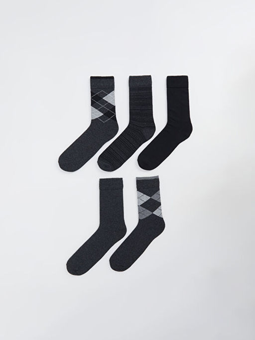 Desenli Erkek Soket ?orap 5li