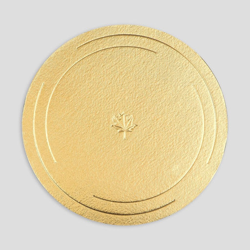 Цена за 5 шт. Подложка для торта усиленная 34 см, золото - жемчуг, 3.2 мм