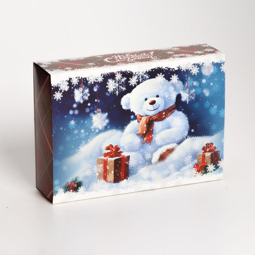 Коробка под 6 конфет «С Новым годом!», 13.5×9.5×3.5 см