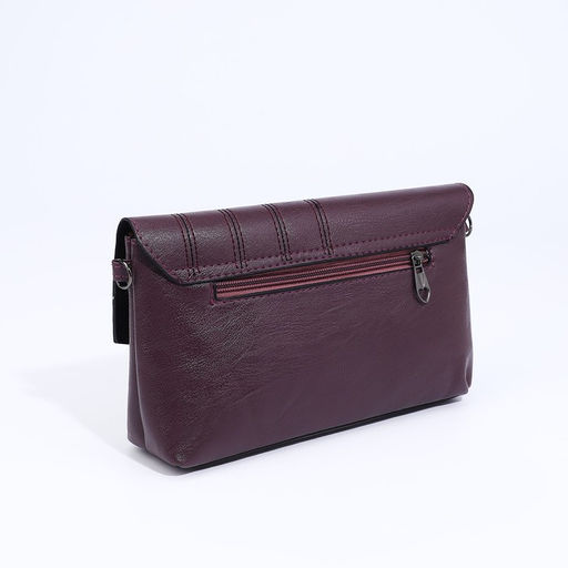 Сумка-клатч на магните, длинный ремень, цвет фиолетовый - Simaland фото 2