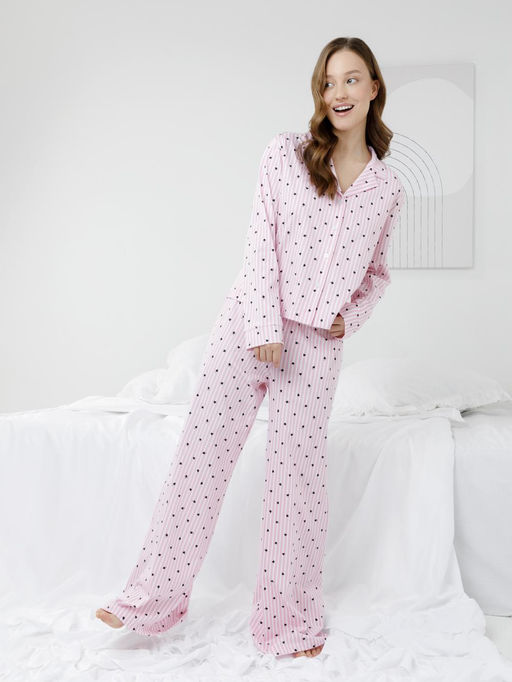 МП 20254/розовый Н255 пижама жен