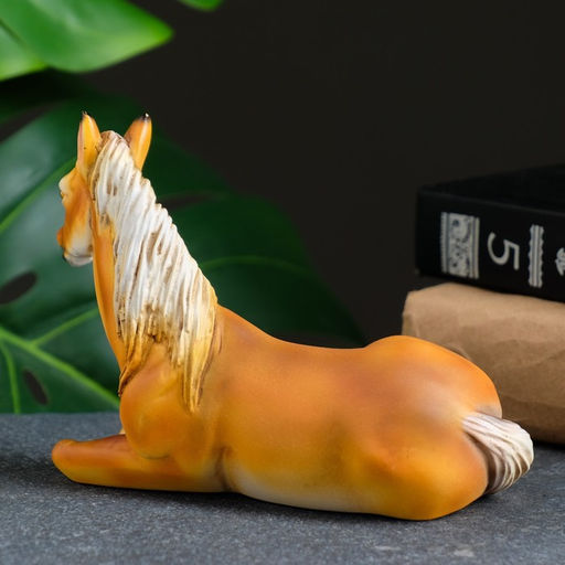 Фигурка полистоун «Лошадь», рыжий, 14×8×10 см