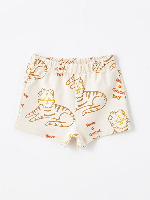 Beli Lastikli Bask?l? Erkek Bebek ?ort