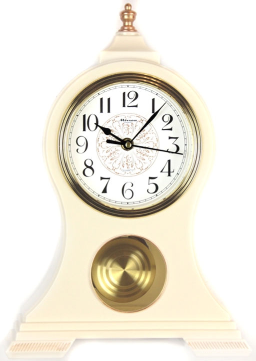 Настольные часы Mirron с маятником бежевые P3092ABZB