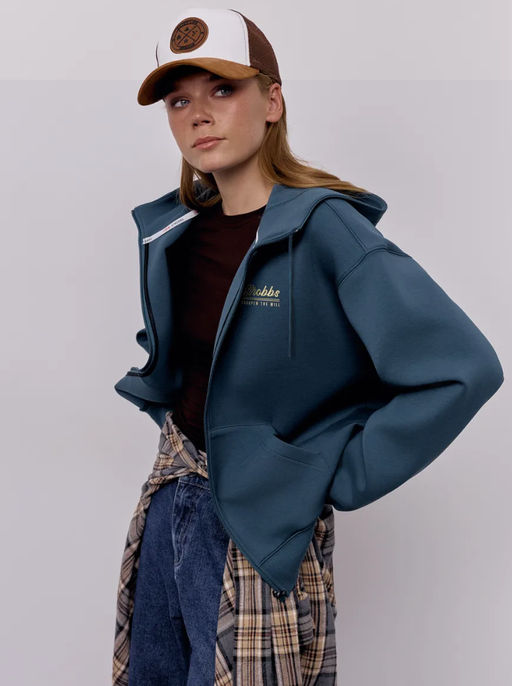 T3402-14 Толстовка женская с капюшоном на молнии - Strobbs фото 9