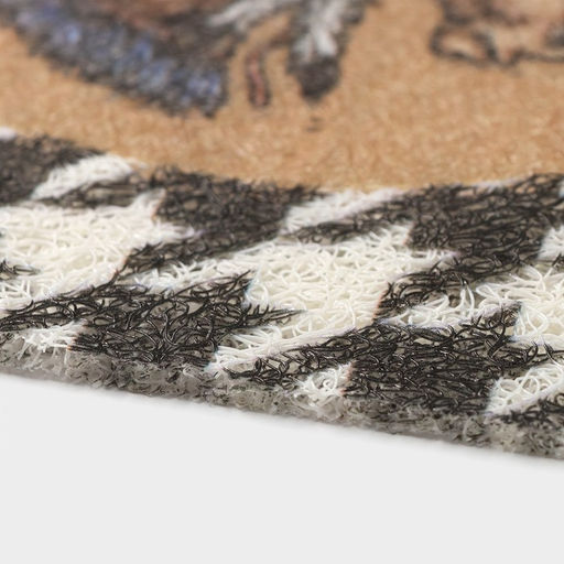 Коврик придверный Доляна «Айдахо», 38×58 см, бежевый