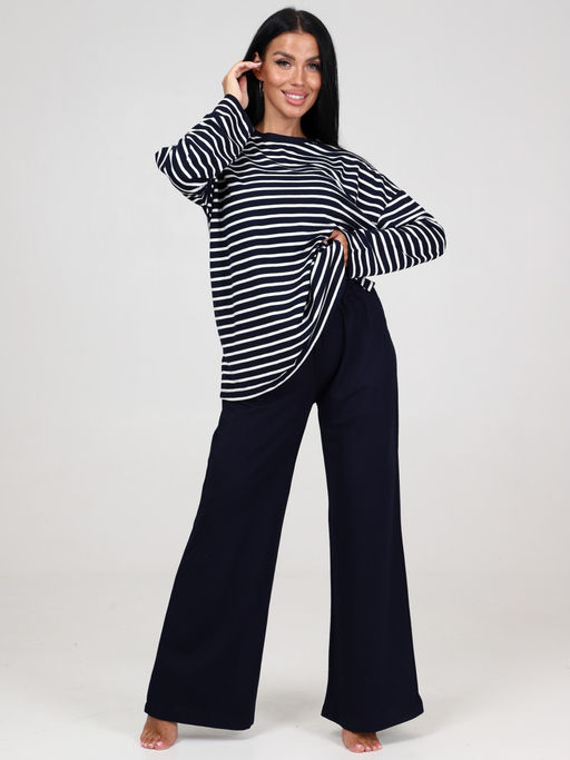 954 ЖЕНСКИЙ КОСТЮМ (брюки) (Темно-синий) - А-дина фото 4