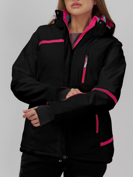 Горнолыжный костюм женский зимний черного цвета 07091Ch - Chunmai фото 9