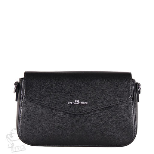 Сумка женская кожаная 1599Y black Polina&Eiterou/30 в Новосибирске