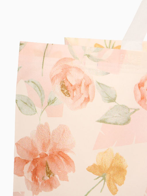 Сумка пляжная Цветы, 50*20*40, отд без молнии, розовый