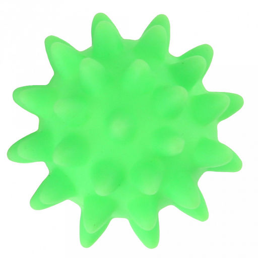 Игрушка для собаки Мяч шип д6см, с пищалкой, ПВХ, с шипами, цвета микс (ярко-оранжевый, зеленый, синий)? Пэт тойс (Pet toys) (Китай)  фото 2