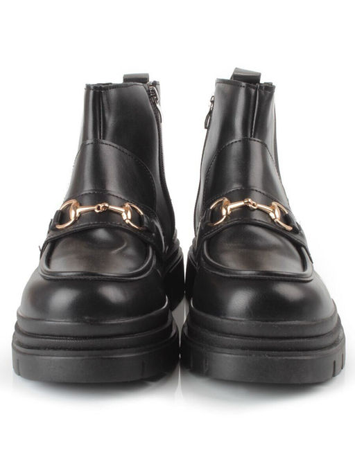 01-FR19-2 BLACK Ботинки демисезонные женские