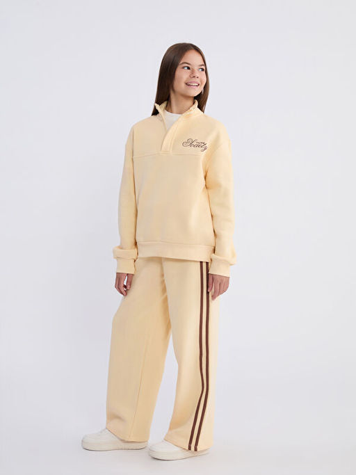 Dik Yaka K?z ?ocuk Kal?n E?ofman Tak?m