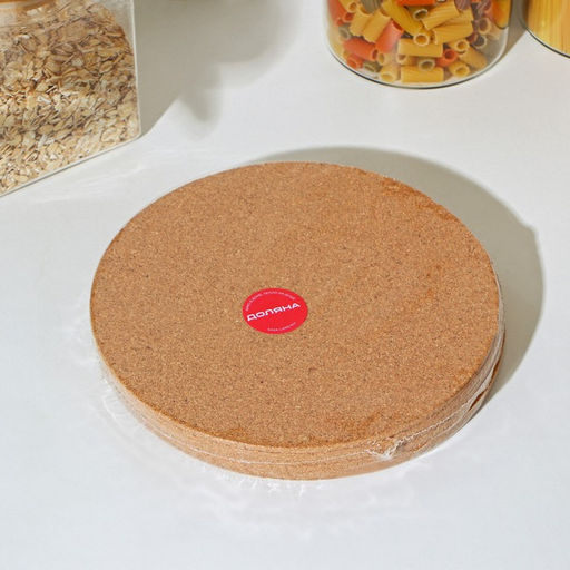 Набор подставок под горячее Доляна, 6 шт., d=19 см