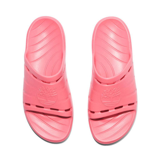 Женские сандалии Timberland Get Outslide Slide розовые фото 2