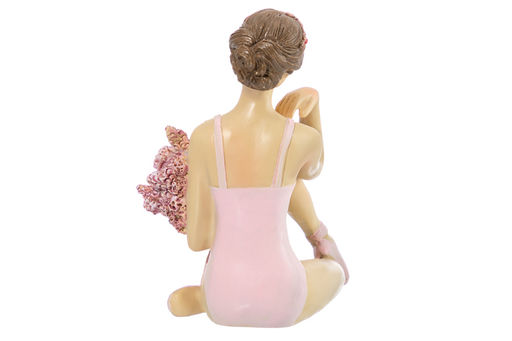Статуэтка 11*7,5*12,5 см Балерина с цветами в розовом  - Elan gallery фото 14