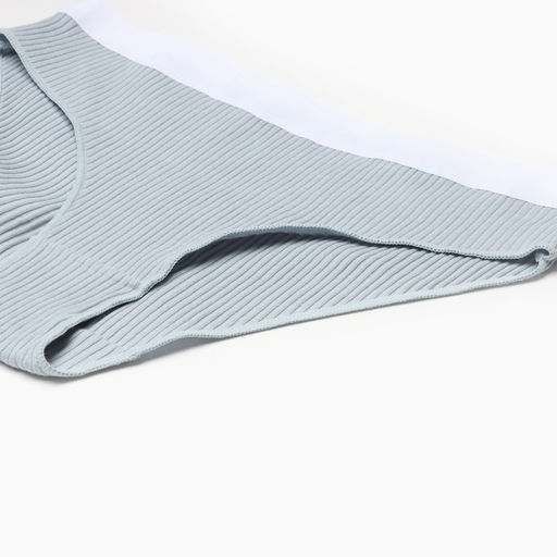 Набор трусов слипы MINAKU рубчик размер 48-50 (белый, бежевый, чёрный) 3 шт.