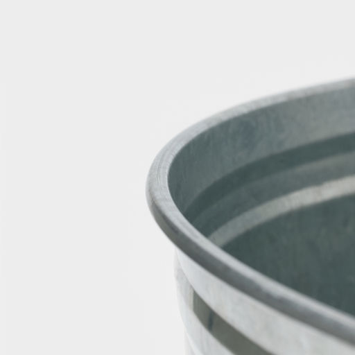 Таз для бани, круглый, оцинкованная сталь, 38 л