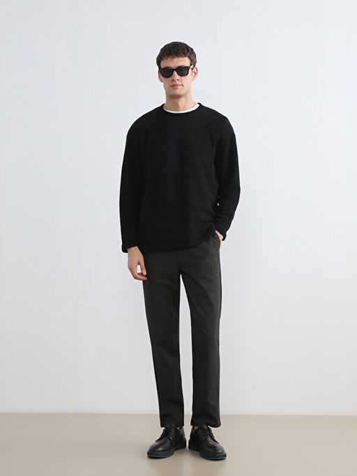 Bisiklet Yaka Erkek Triko Kazak