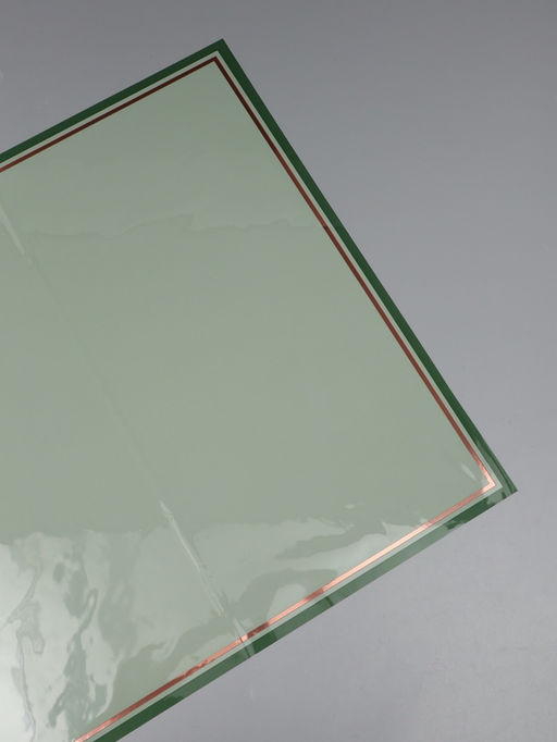 Цена за 20 шт. Плёнка для цветов «Двойная кайма», лаймовый сок, 57×57±2 см