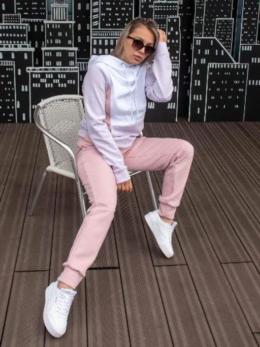 Женский Спортивный костюм Мона Лиза, Белый-Лаванда-Пудра от Спортсоло