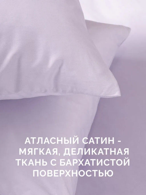 Постельное белье Моноспейс Семейный (2 пододеяльника) + 4 наволочки, сиреневый