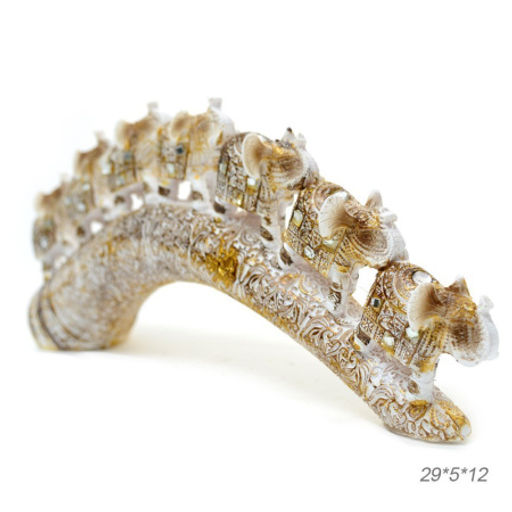 Статуэтка Слоны на бивне 29х5х12 / 7221 /уп 36/ - ГалеонТрейд фото 2