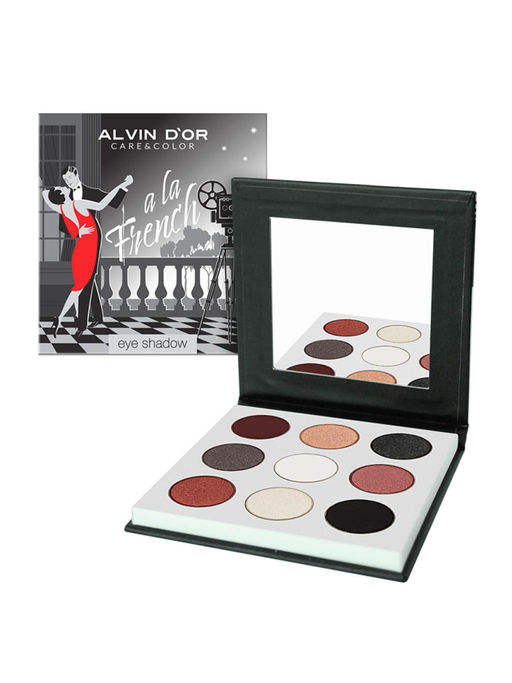 Alvin Dor ALF-12 A LA FRENCH Палетка теней для век Черно-белое кино в стиле ретро 9 в 1 ,11,8г - Relouis фото 2