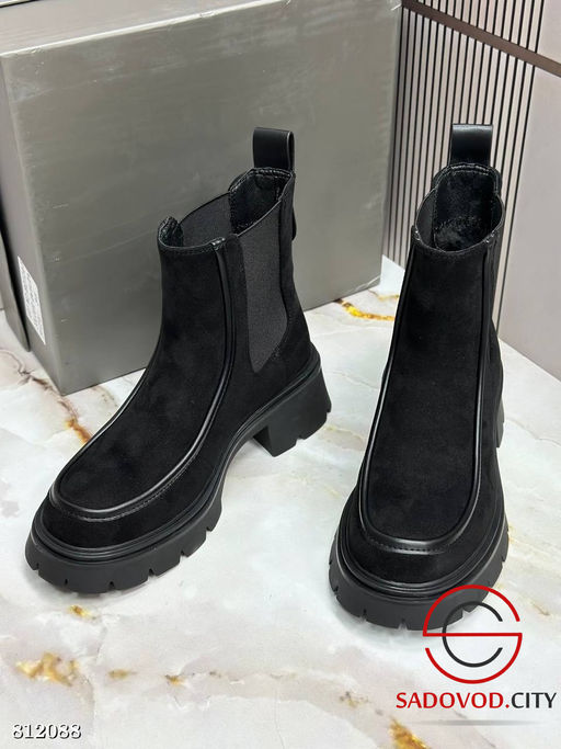 Ботинки женские из натуральной замши