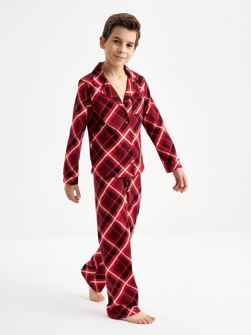 Красная пижама в клетку - Kogankids фото 22