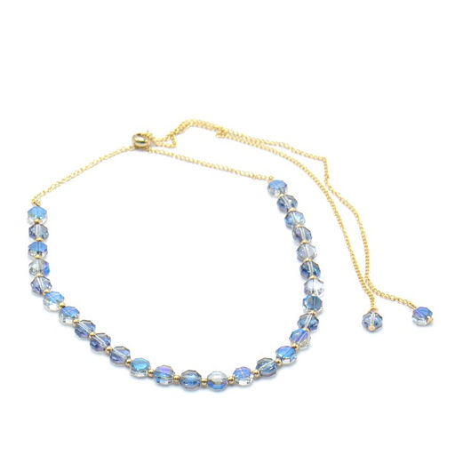 Колье с кристаллом "swarovski"