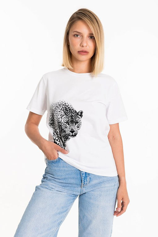 Футболка М326053Пб белый - Елена фото 4