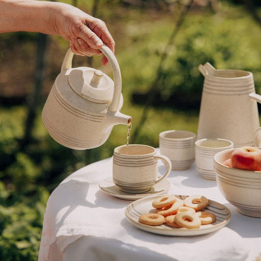 Заварочный чайник SL Home «Райяс», 1 л, 18×13×20.5 см, керамика, бежевый