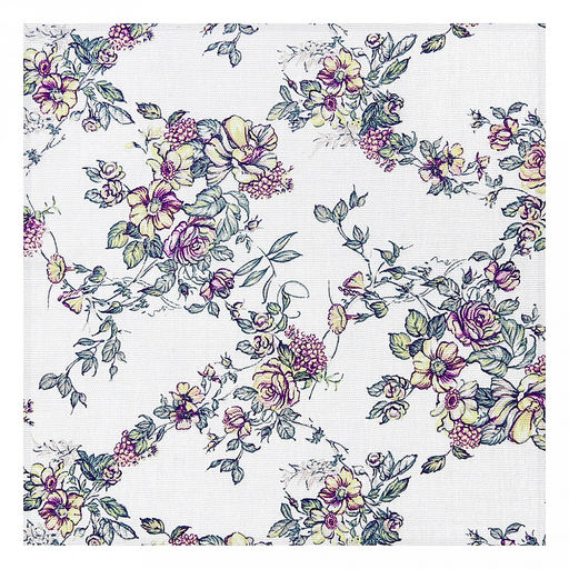 "Сиреневый букет К" Комплект столовый 4пр: салфетка сервировочная 45х45см, хлопок "Премиум" 186г/м2, "Домашняя мода" (Россия)