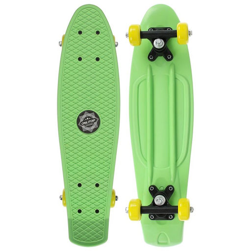 Пенниборд ONLITOP, 56х15 см, колёса PVC 50 мм, пластиковая рама, цвет салатовый  фото 2