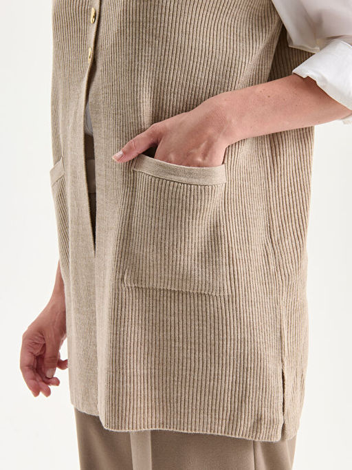 V Yaka Kad?n Triko Yelek