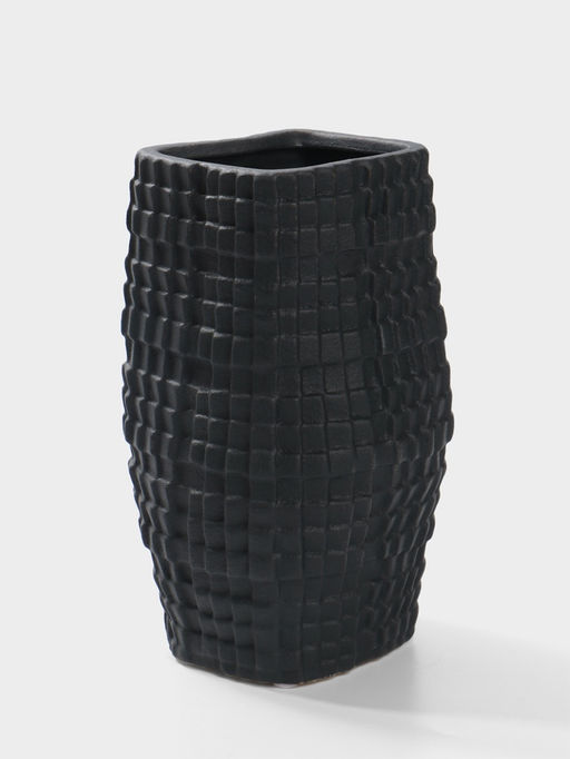 Ваза настольная керамика "Джорадо" 20х11 см, чёрный