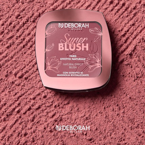 DEBORAH Румяна SUPER BLUSH тон 01 Роза, 9г  фото 4