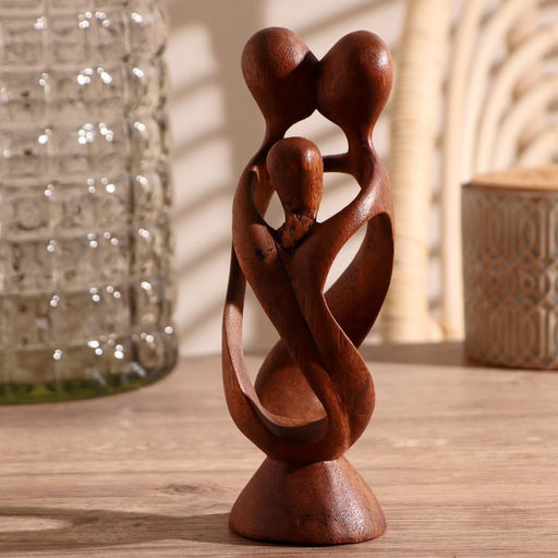 Сувенир «Семья», 20×6×6 см, дерево, коричневый