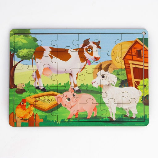 Пазл На ферме с подсказкой - Лесная мастерская фото 2