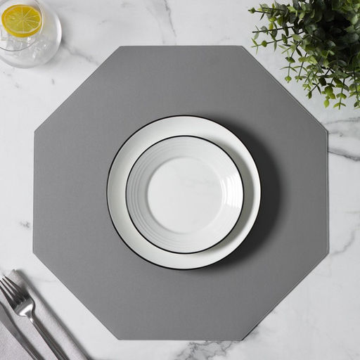 Цена за 6 шт. Салфетка сервировочная на стол «Тэм», 38×38 см, серая