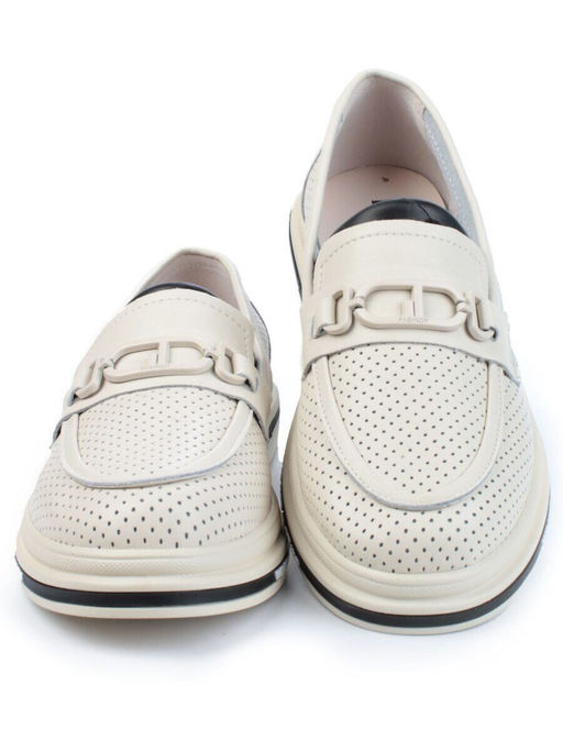 03-PDD170-2 BEIGE Лоферы женские (натуральная кожа)