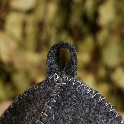 Шапка для бани с вышивкой Братуха серая - Добропаровъ фото 3