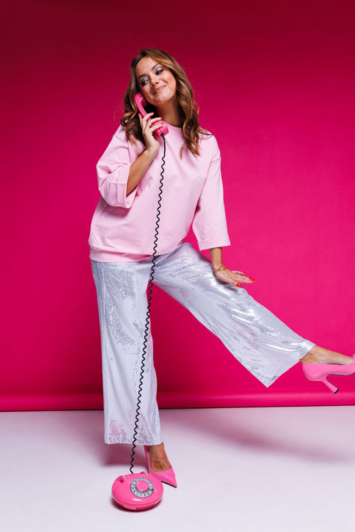 Джемпер AURA 2125-170 розовый  фото 5