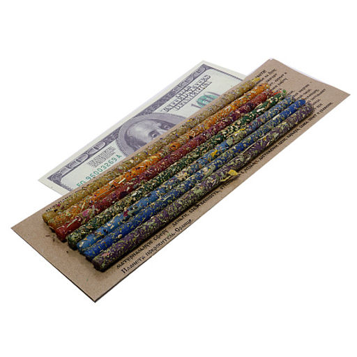 Свеча воск Травы Чакральный набор с травами - Miro фото 3