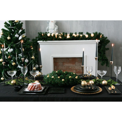 Блюдо для подачи Magistro «Pietra lunare», 33.5×24×1.5 см, фарфор, чёрное