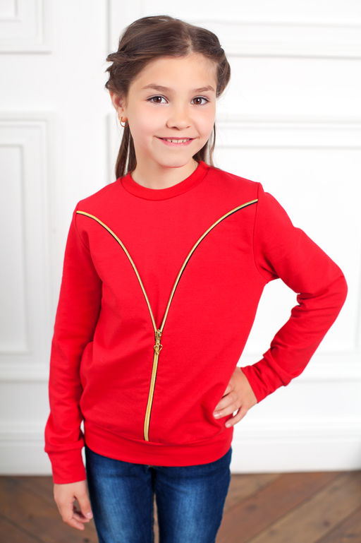 Свитшот " Визави ",красный