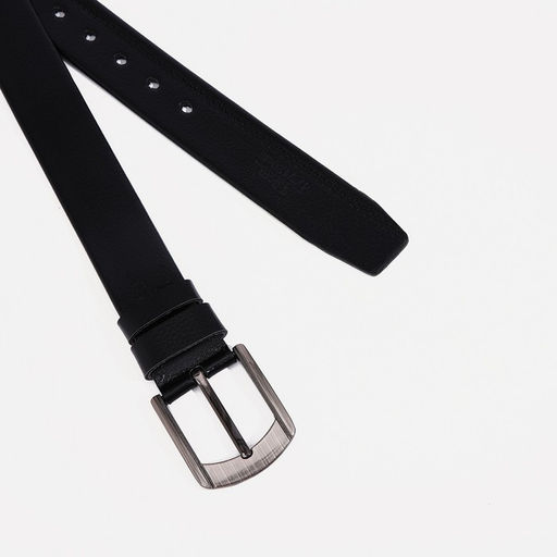 Ремень мужской, ширина 3,8 см, винт, пряжка металл, цвет чёрный - Simaland фото 2