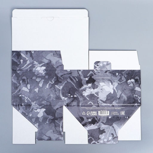 Цена за 2 шт. Коробка подарочная сборная, упаковка, 23 февраля, 22?15?10 см