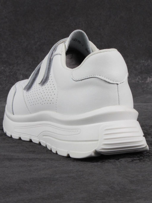 03-YH516-1 WHITE Кроссовки женские (натуральная кожа)